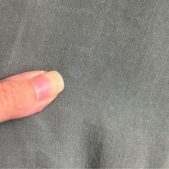 Anthropologie Cloth & Stone Juliana Jumper Sage Green Cropped Jumpsuit Womens Lg - Picture 13 of 16